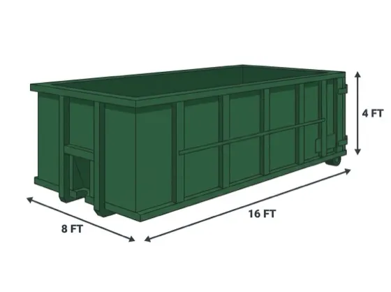 15 yard roll-off dumpster