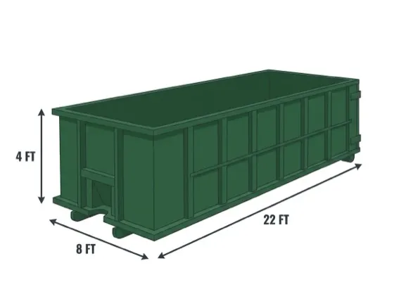 20 yard roll-off dumpster