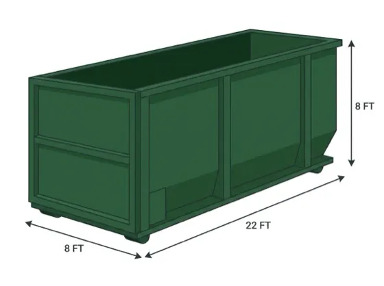40 yard roll-off dumpster