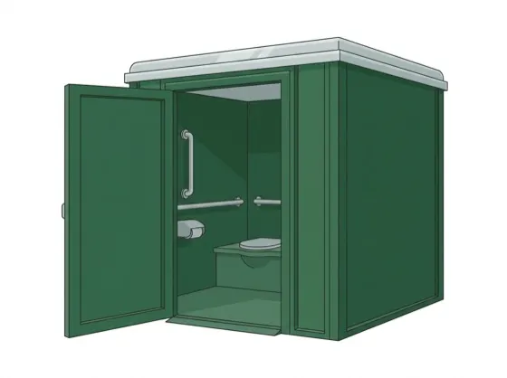 ADA compliant handicap porta potty