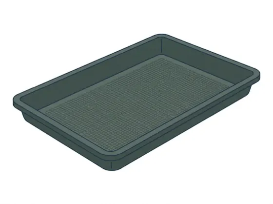 Porta potty containment tray