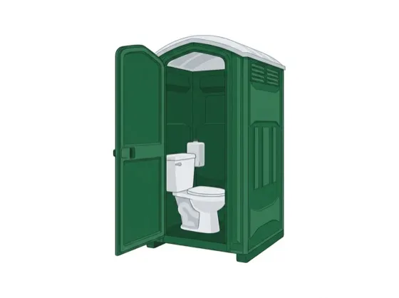 Deluxe flushable porta potty