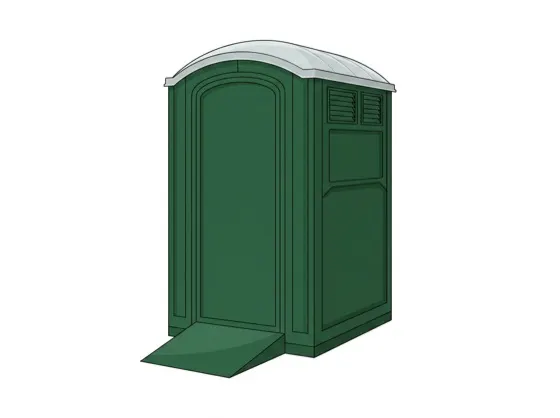 Handicap accessible porta potty