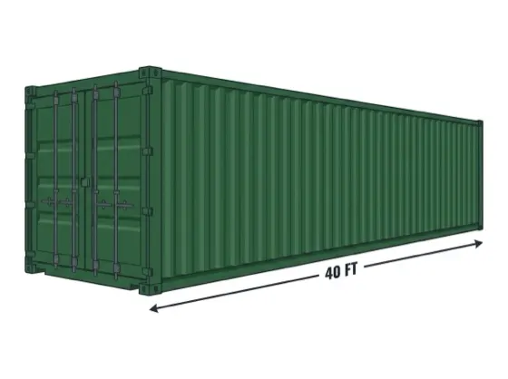 40 foot storage container illustration