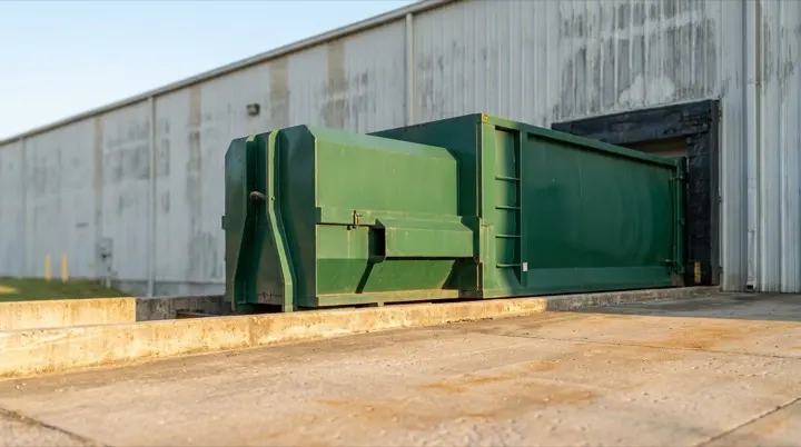 Industrial waste compactor