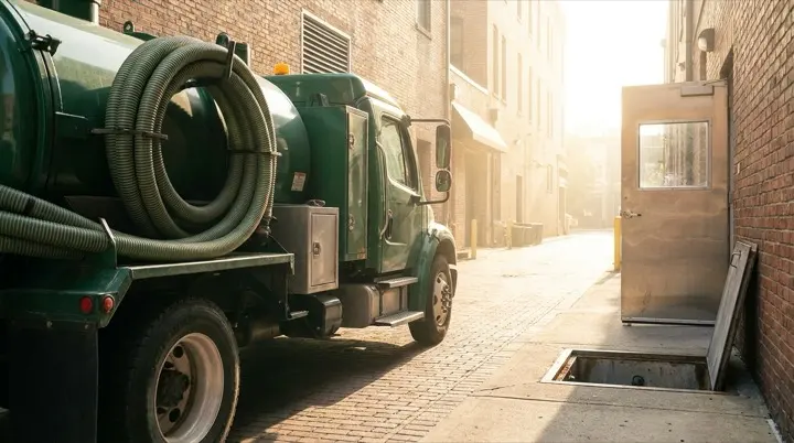 Grease trap cleaning service