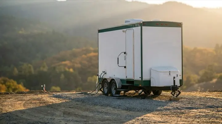 Portable shower trailer